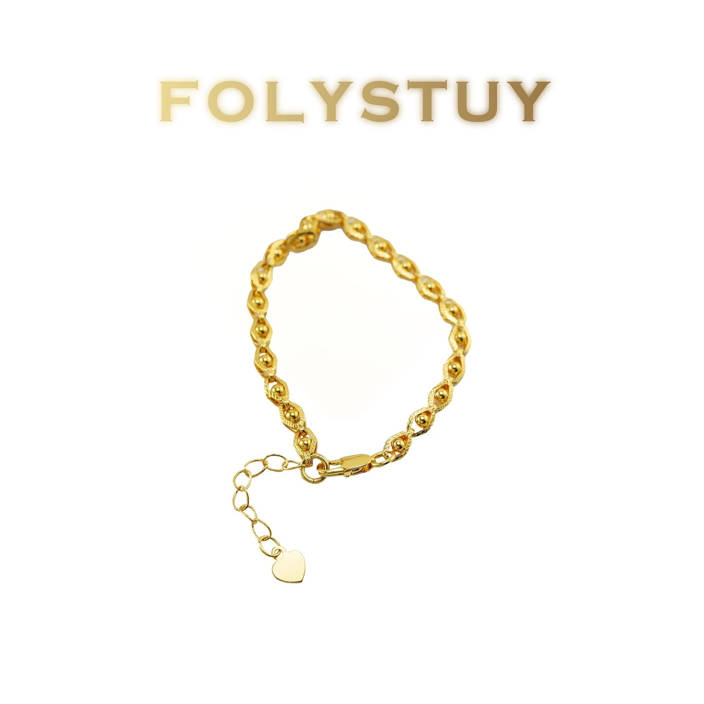 【FOLYSTUY(W174)】24k gold filled Devil's Eye Bracelets