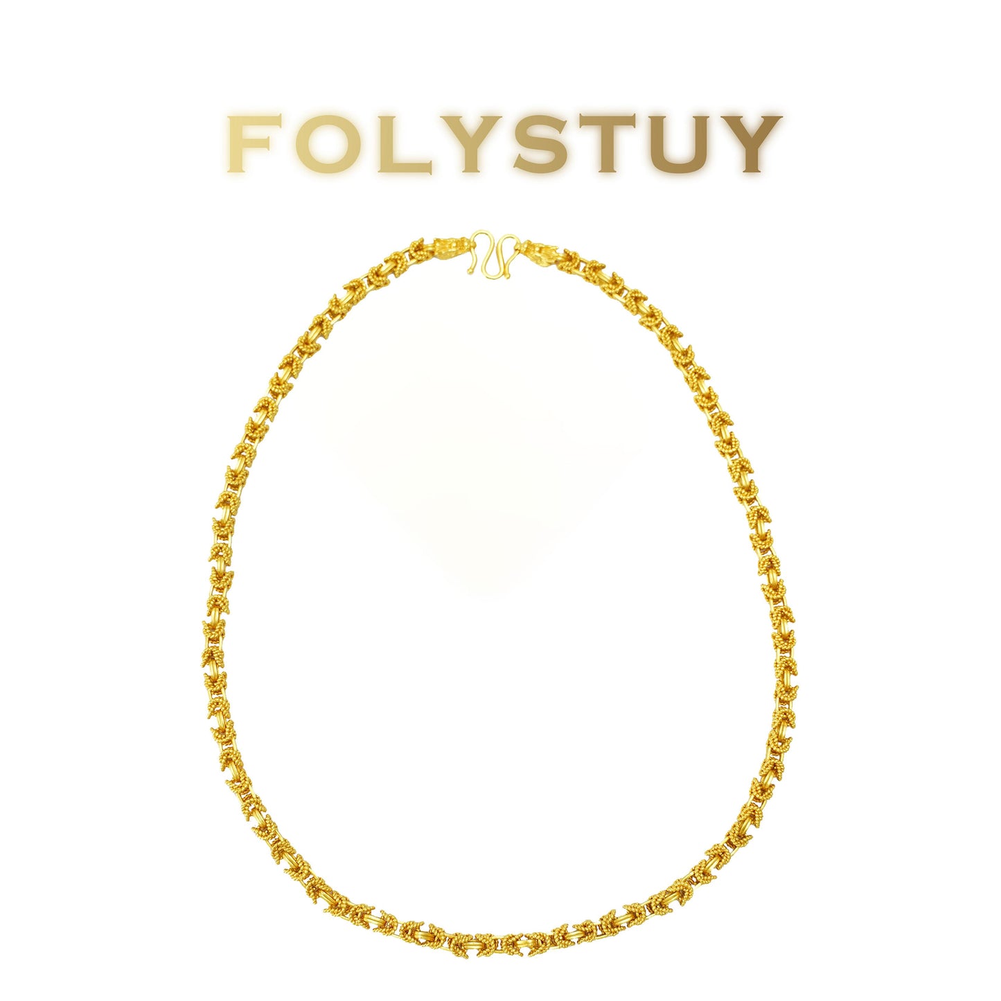 【FOLYSTUY(YNY11)】24k gold filled Big keel tank necklace