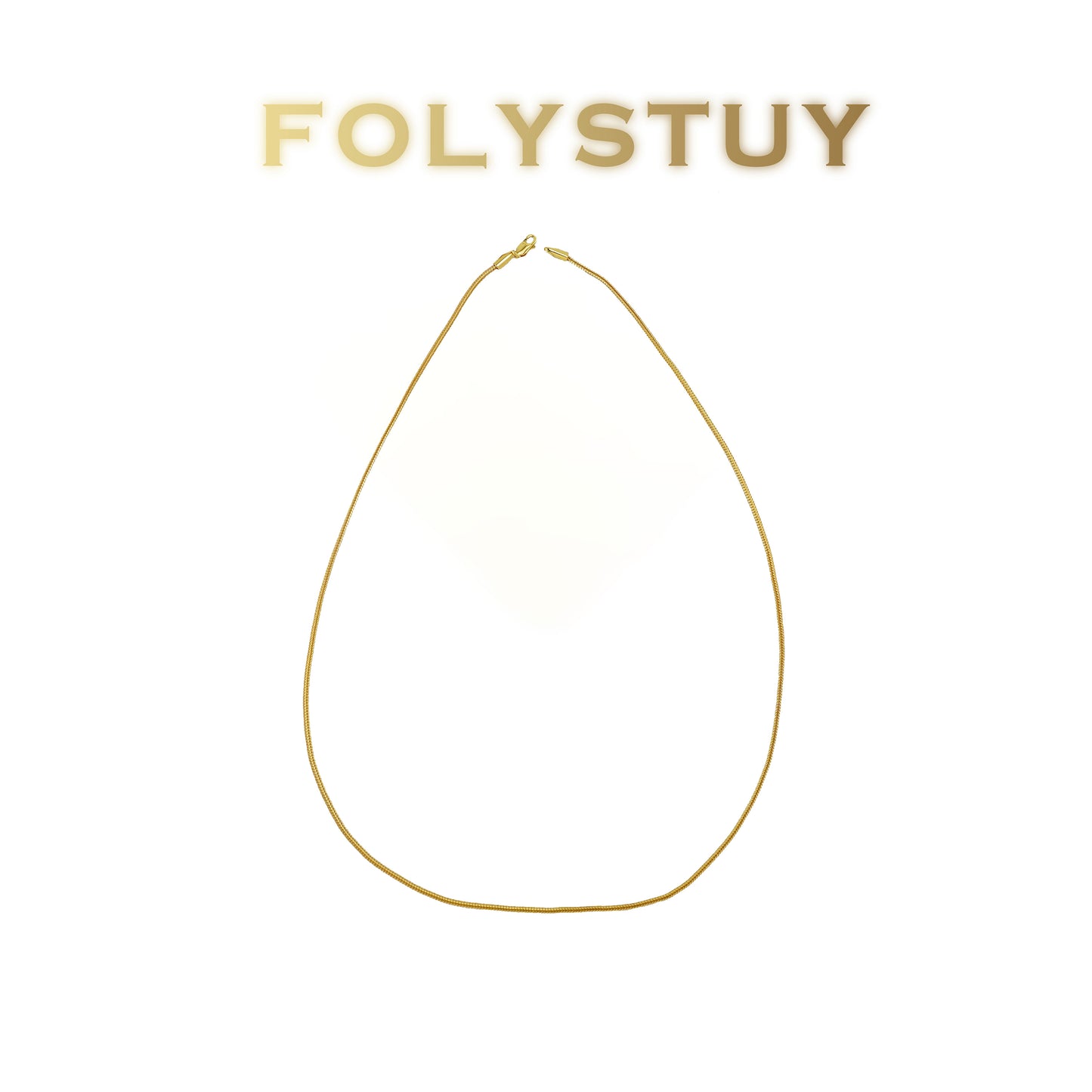 【FOLYSTUY (Y136)】24k gold filled Fox Tail Necklace