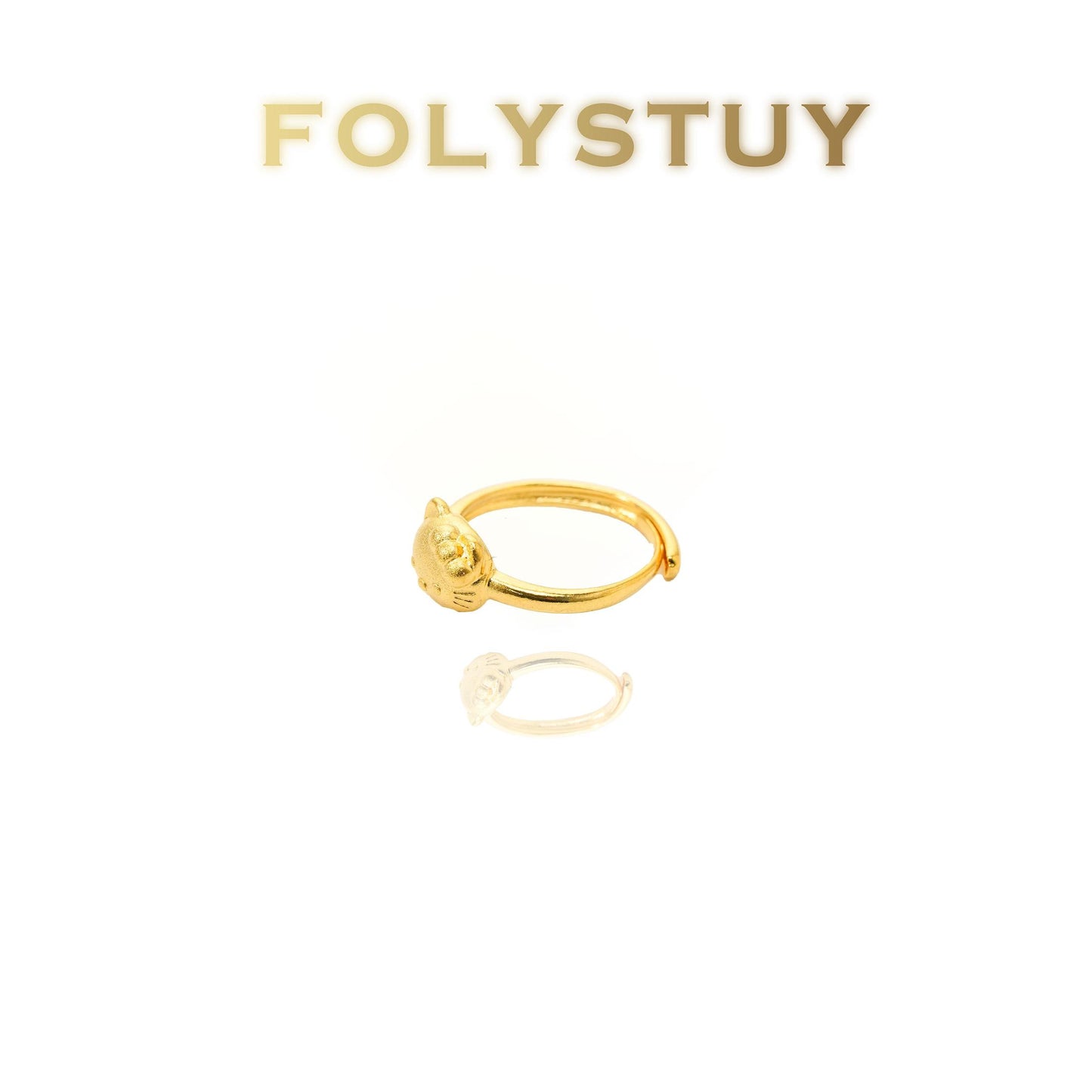 【FOLYSTUY(Z63)】24k gold filled Stylish - Inspired Ring
