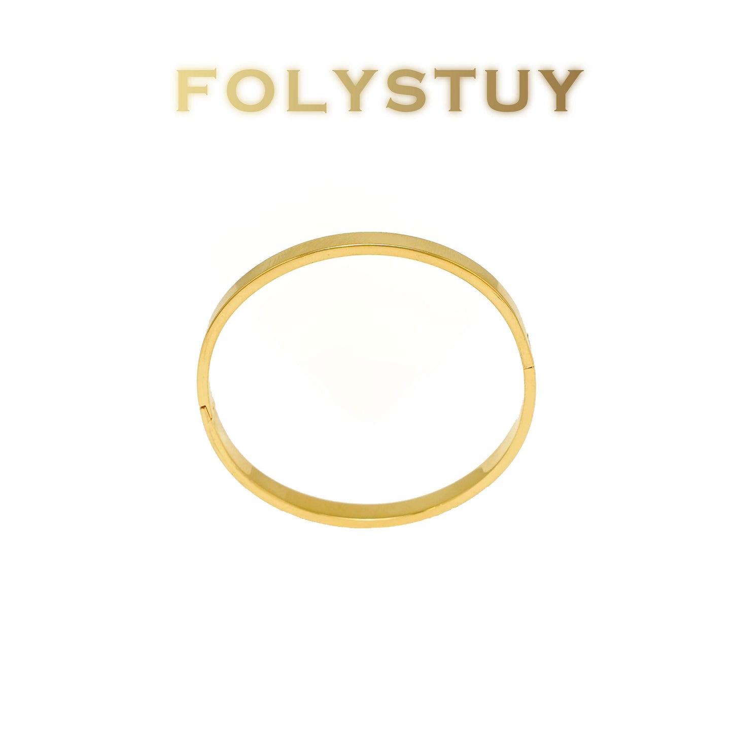 【FOLYSTUY (T68)】24k gold filled Crushed Ice Bangle