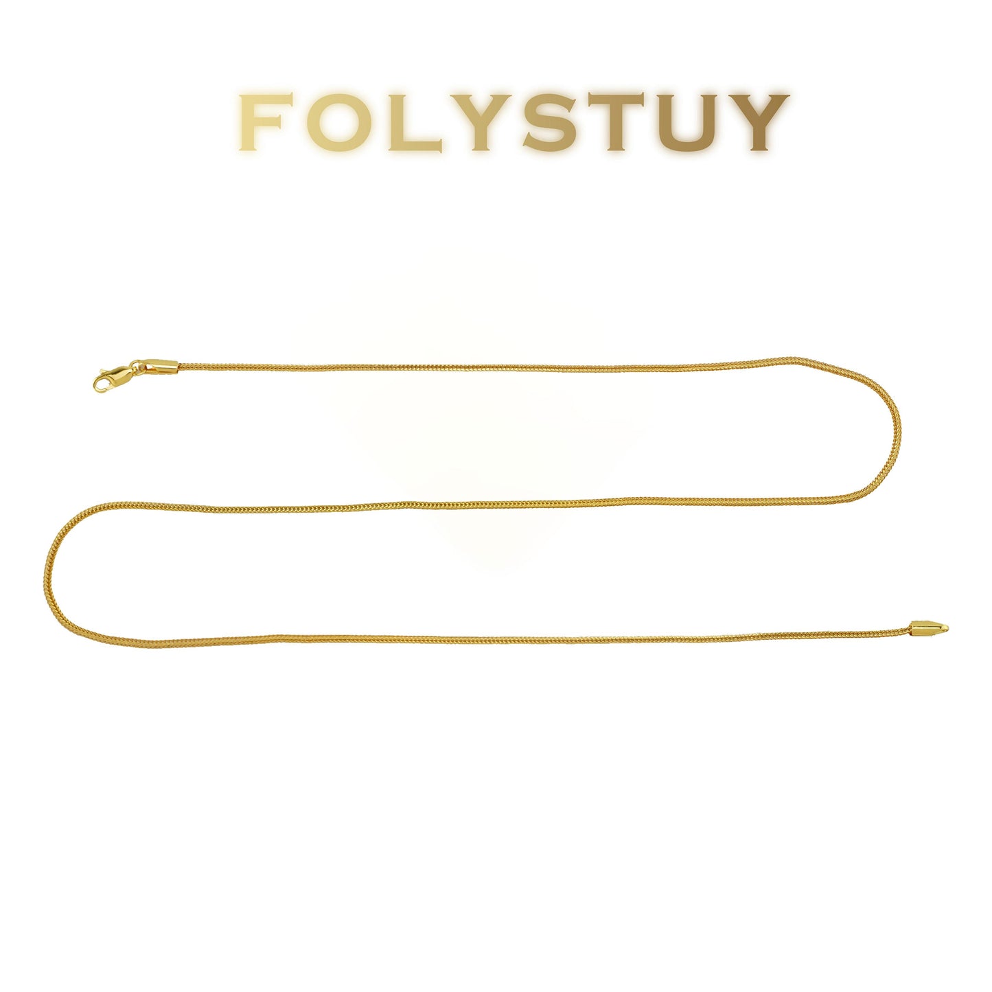 【FOLYSTUY (Y136)】24k gold filled Fox Tail Necklace