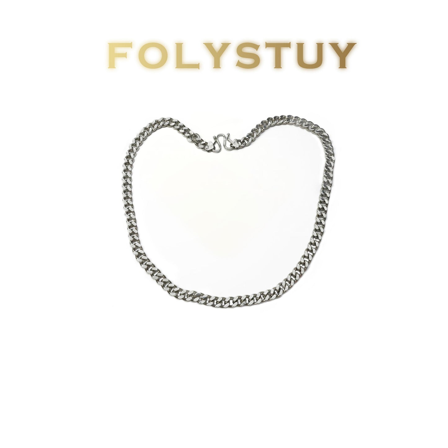 【FOLYSTUY (Y144)】24k gold filled Cuban Chain Necklace