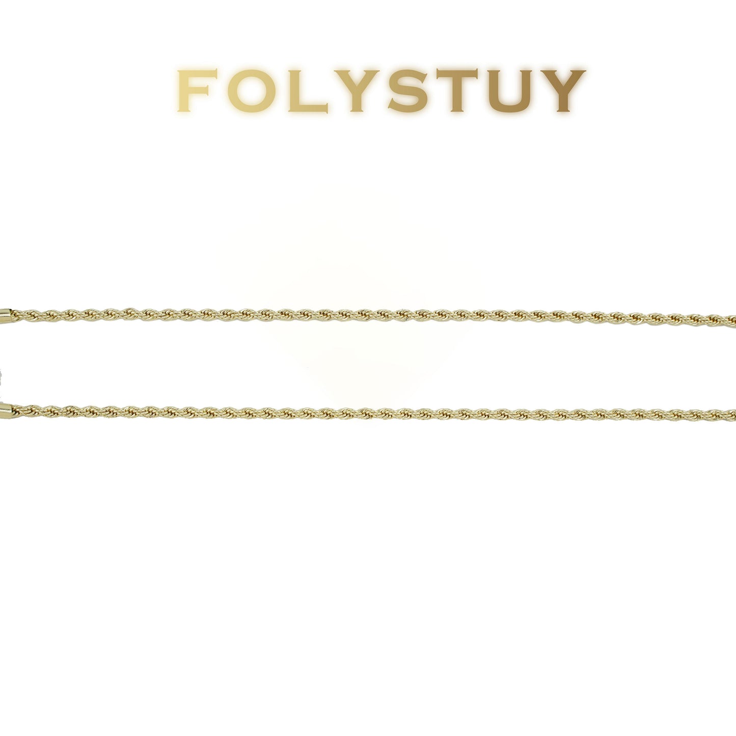 【FOLYSTUY(Y150)】24k gold filled [3mm by 19.69inches Knot of Eternity Necklace]