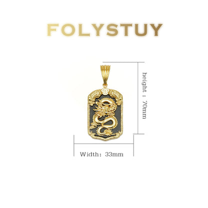[FOLYSTUY (YNK21)] 24k gold filled The dragon pendant