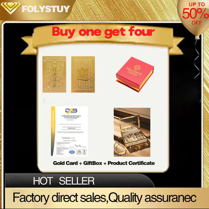 【FOLYSTUY (Y120)】24k gold filled Paperclip Chain Link Necklace