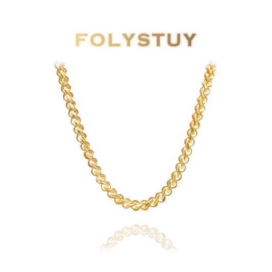 [Focystuy (Y71)] hot sale special Cuban chain link necklace for Men Women 8mm 24 ''M-clasp