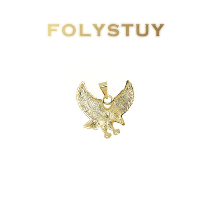 FOLYSTUY(K145) 24k gold filled Eagle's Hold Pendant