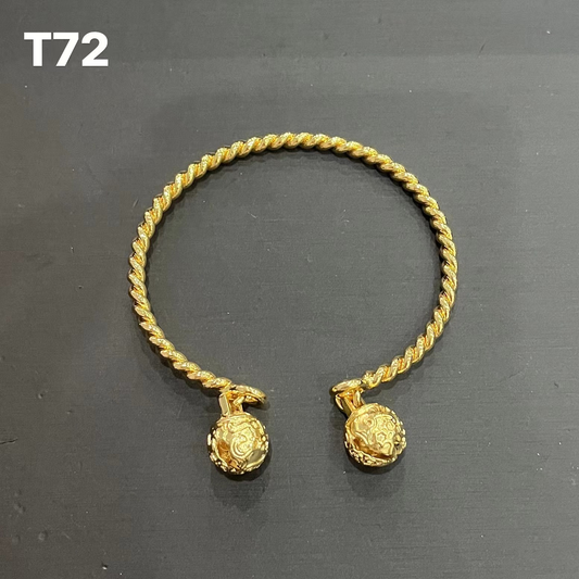 T72 Twisted Palace Bell Bangle