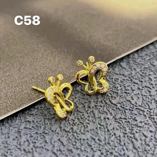 C58 Butterfly Earrings