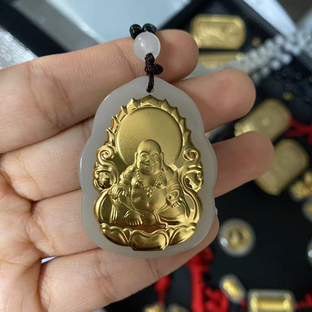 JXY54 Flaming Buddha Pendant