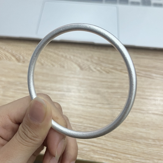 T52 Silver Plain - circle Bangle