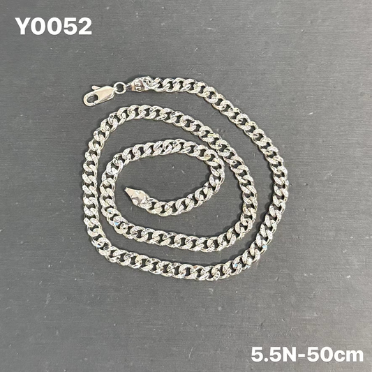 Y52 White Gold Cuban Necklace