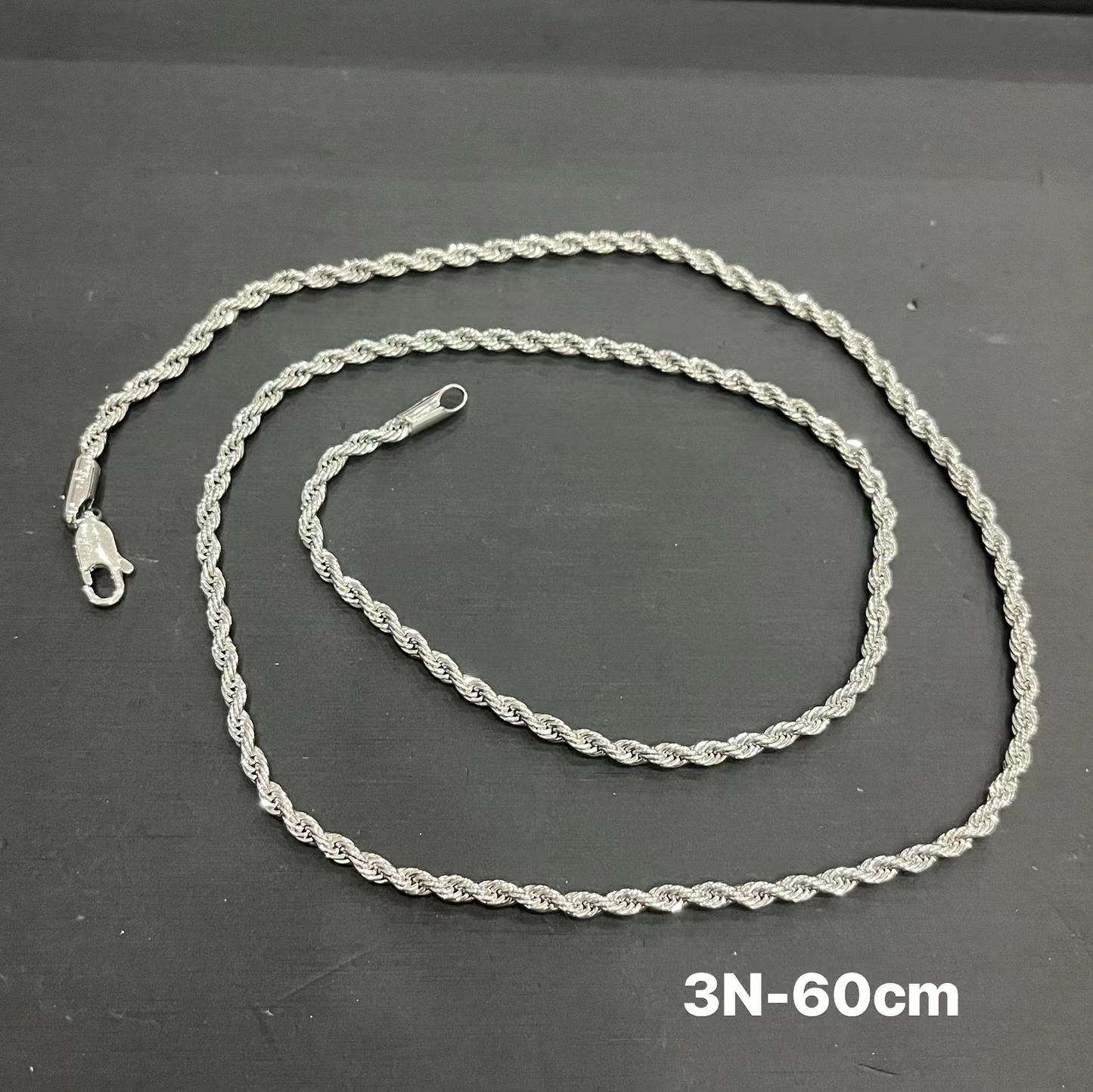 Y15 White Gold Twist Necklace