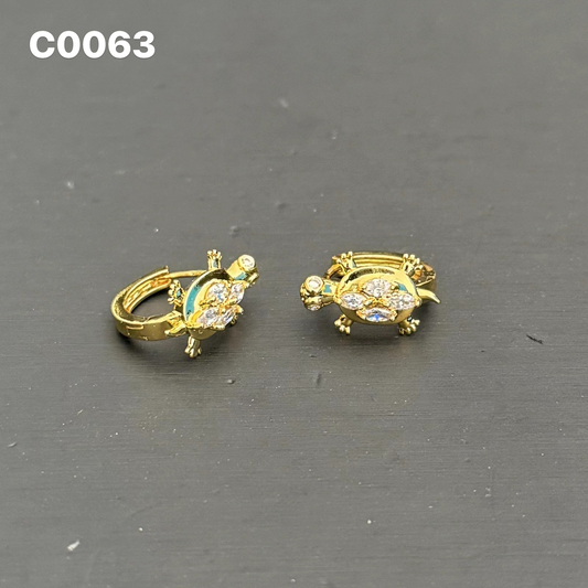 C63 Turtle Earrings