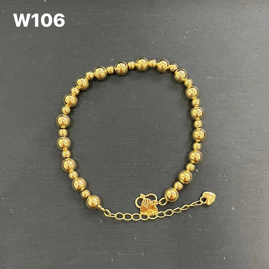 W106 Smooth Bead Bracelet