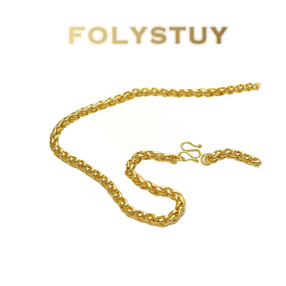 【FOLYSTUY (Y138)】24k gold filled Lantern Necklace