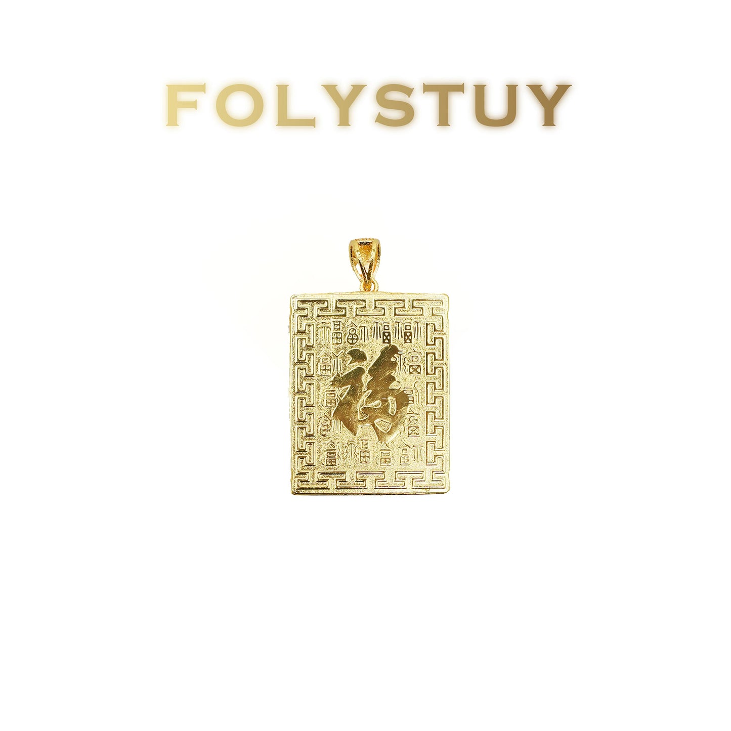 [FOLYSTUY (K148)] 24k gold filled The relief dragon-shaped pendant