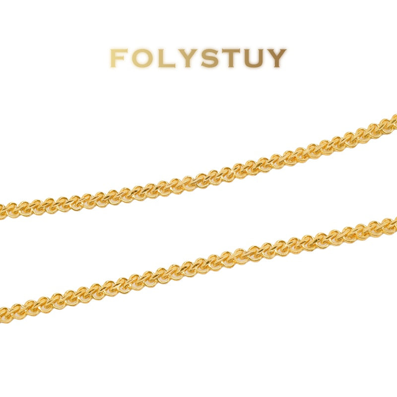 [Focystuy (Y71)] hot sale special Cuban chain link necklace for Men Women 8mm 24 ''M-clasp