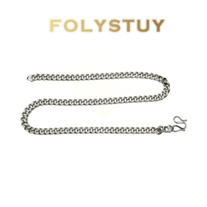 【FOLYSTUY (Y144)】24k gold filled Cuban Chain Necklace