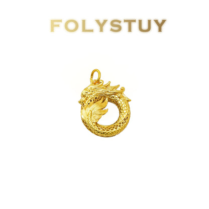 【FOLYSTUY (YNK17)】] 24k gold filled Dragon-shaped Pendant