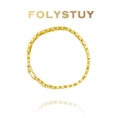 【FOLYSTUY (YNW08)】24k gold filled Heart Bracelet Fashion Bracelet