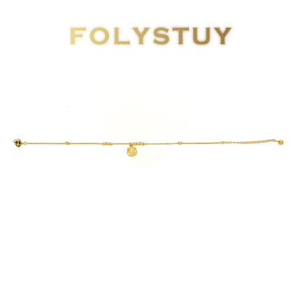 【FOLYSTUY(W47)】24k gold filled Lucky Fortune Bag Anklet