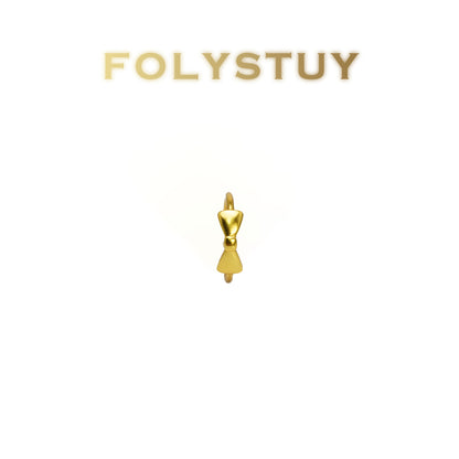 [FOLYSTUY(YNZ58)] 24k gold filled Bowknot open ring