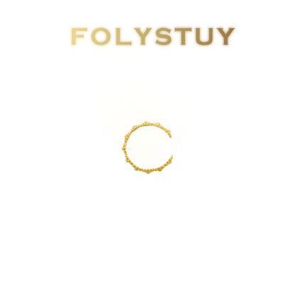 【FOLYSTUY(YNZ54)】24k gold filled Exquisitely Designed Ancient  Flower Rings