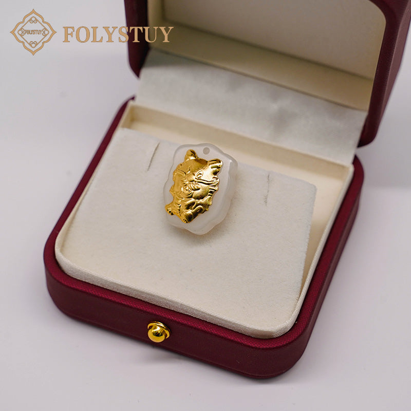 24K solid gold [JXY] pendant