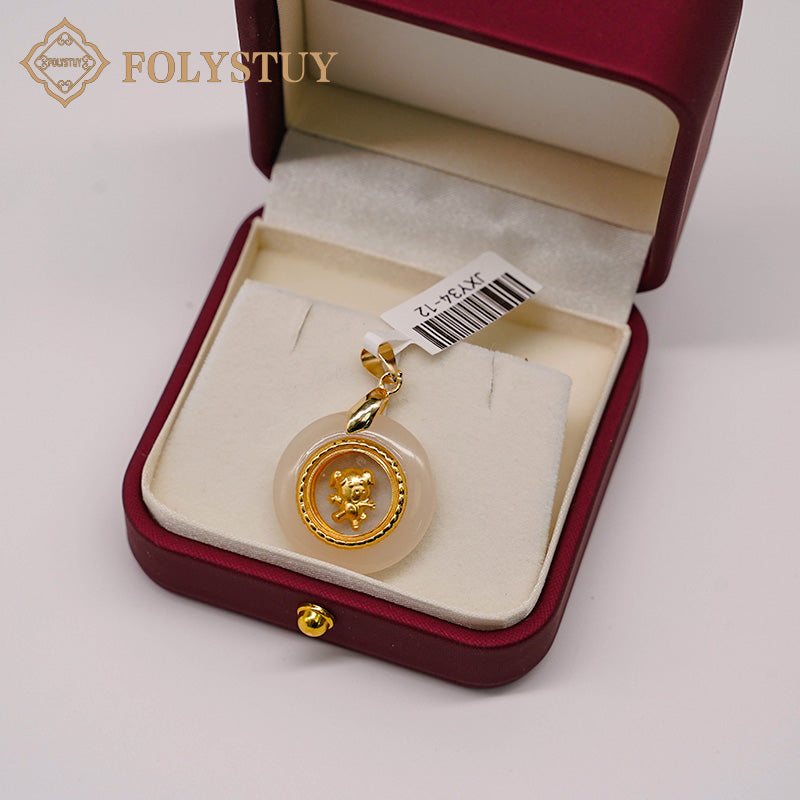 24K solid gold [JXY] pendant