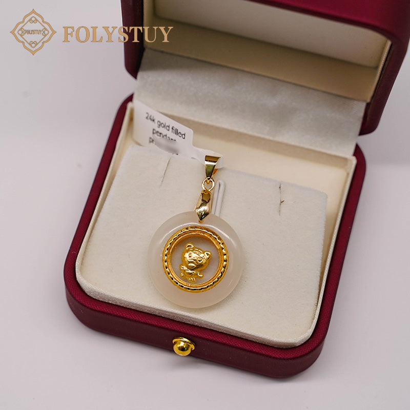 24K solid gold [JXY] pendant