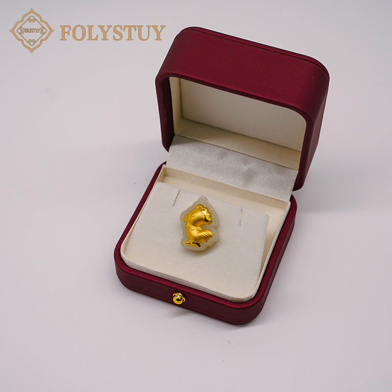 24K solid gold [JXY] pendant