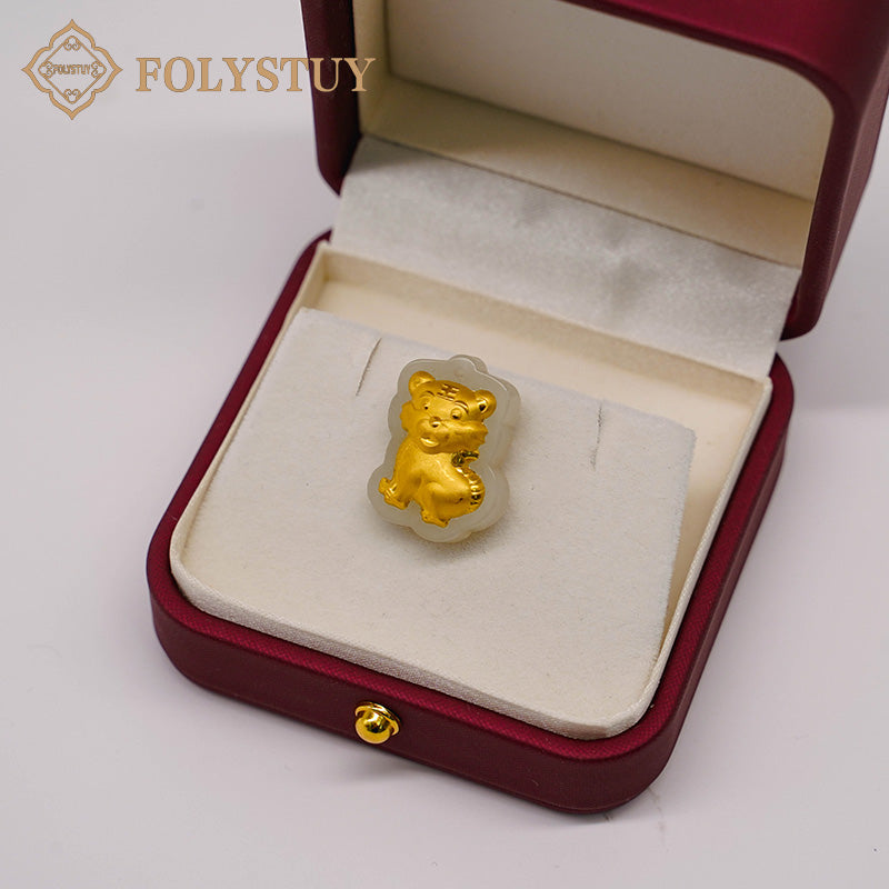 24K solid gold [JXY] pendant