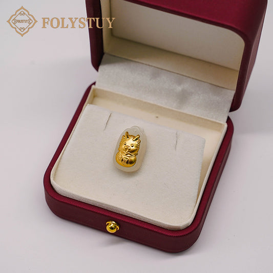 24K solid gold [JXY] pendant