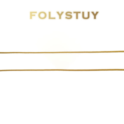 【FOLYSTUY (Y136)】24k gold filled Fox Tail Necklace