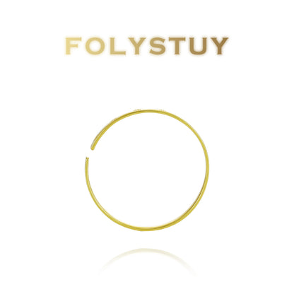 【FOLYSTUY (YNT06)】24k gold filled 4-Clover Bangle