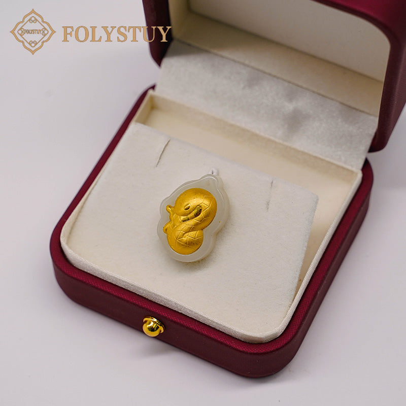 24K solid gold [JXY] pendant