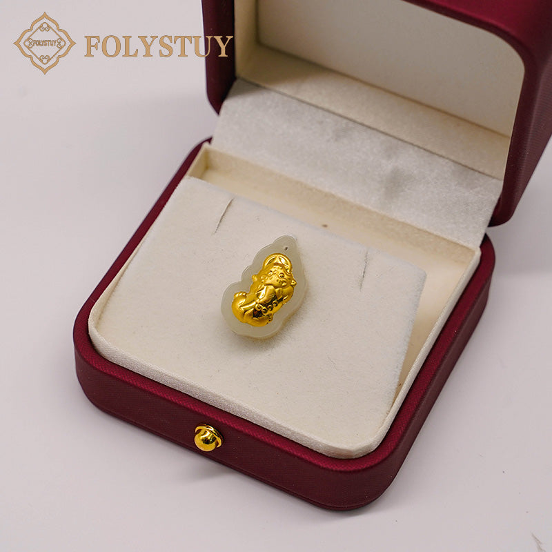 24K solid gold [JXY] pendant