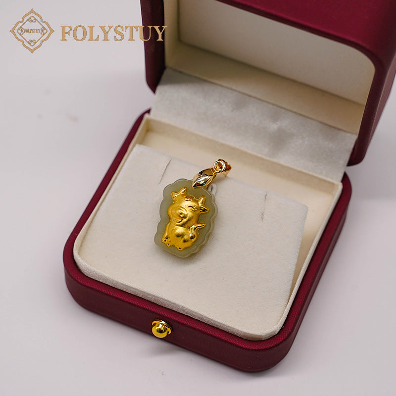 24K solid gold [JXY] pendant