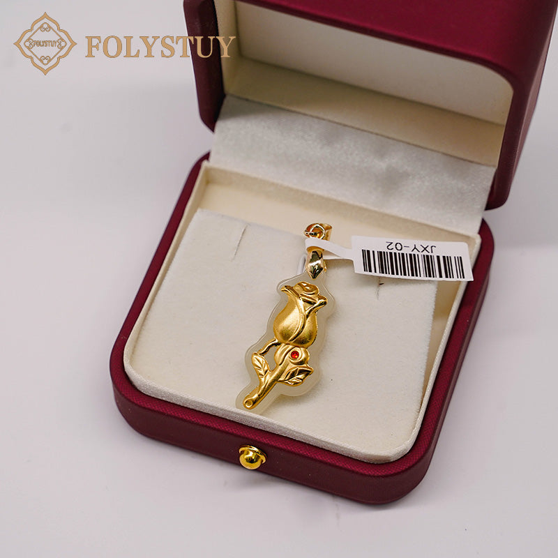 24K solid gold [JXY] pendant