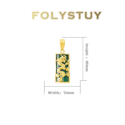 FOLYSTUY(YNK11) 24k gold filled Dragon Pendant