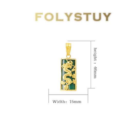 FOLYSTUY(YNK11) 24k gold filled Dragon Pendant