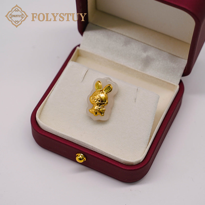 24K solid gold [JXY] pendant