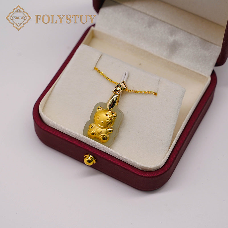 24K solid gold [JXY] pendant