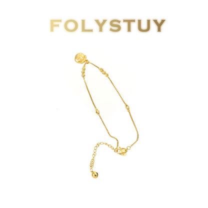 【FOLYSTUY(W47)】24k gold filled Lucky Fortune Bag Anklet