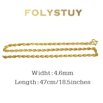 【FOLYSTUY (Y135)】24k gold filled Exquisite Devil's Eye Necklace