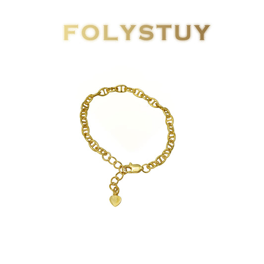 【FOLYSTUY (W172)】24k gold filled Unisex fashion jewelry bracelets