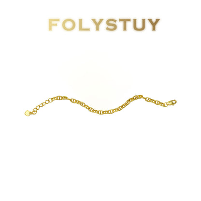【FOLYSTUY (W172)】24k gold filled Unisex fashion jewelry bracelets