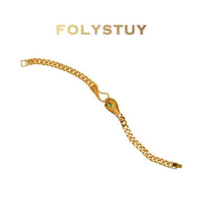Pulsera cubana de serpiente W90